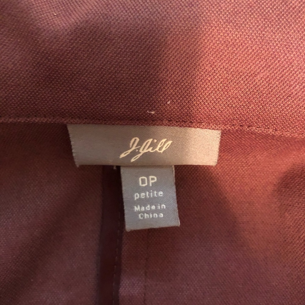 J jill ruffled lapel cropped blazer 0 petite - Picture 9 of 13